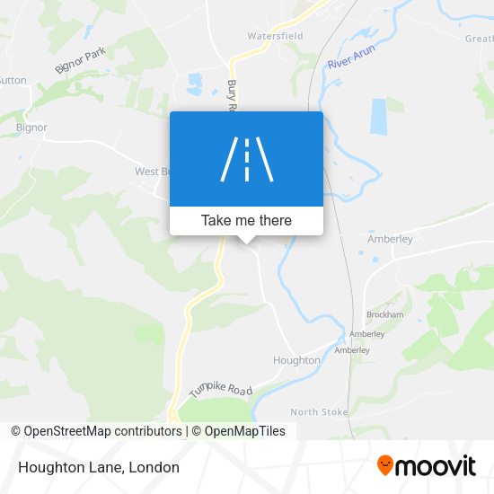 Houghton Lane map