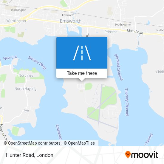 Hunter Road map
