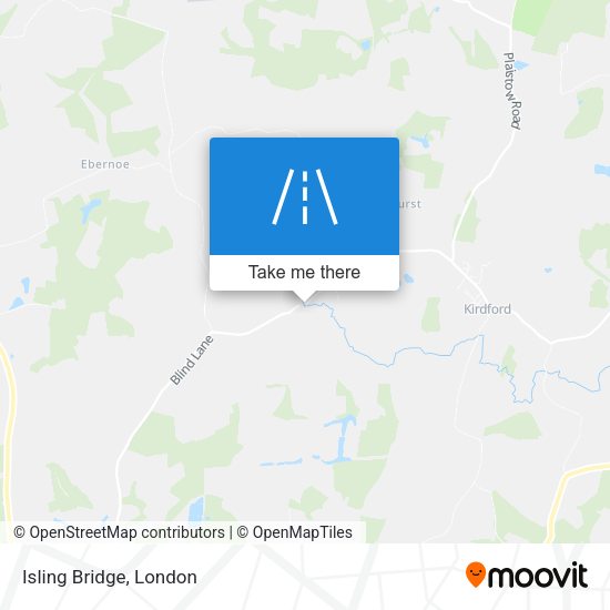 Isling Bridge map