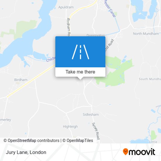 Jury Lane map