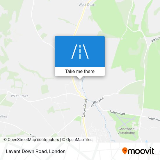 Lavant Down Road map