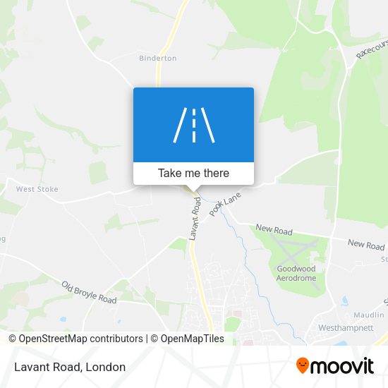 Lavant Road map