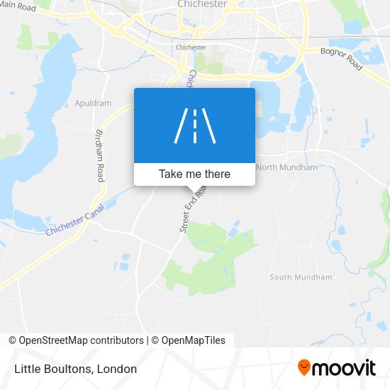 Little Boultons map