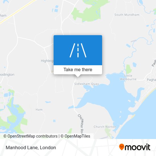 Manhood Lane map