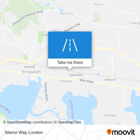Manor Way map
