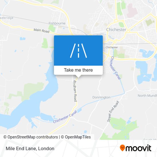 Mile End Lane map