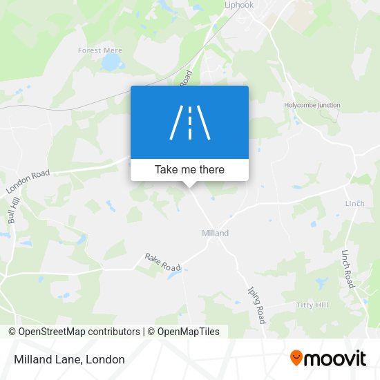 Milland Lane map