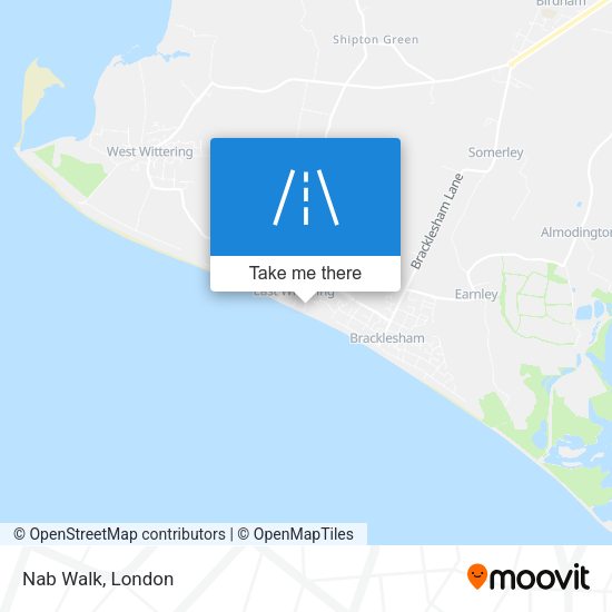 Nab Walk map