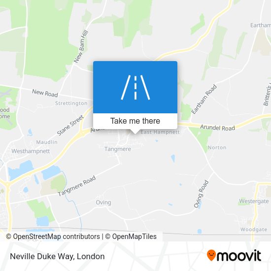 Neville Duke Way map