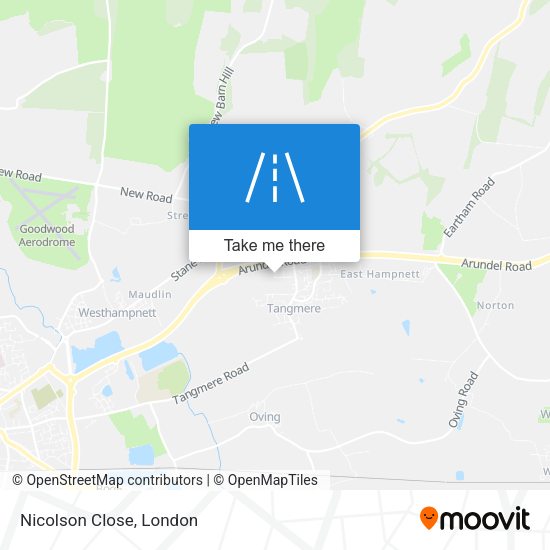 Nicolson Close map