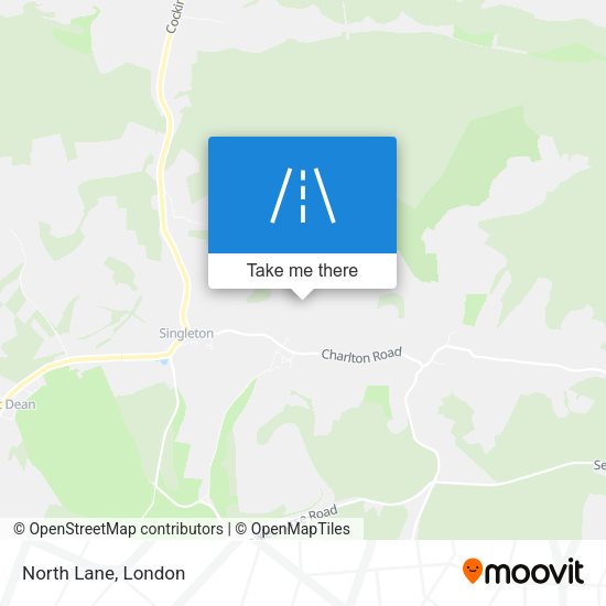 North Lane map