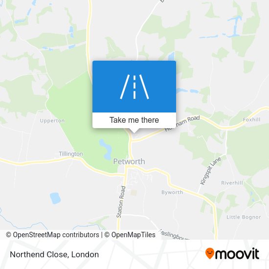 Northend Close map