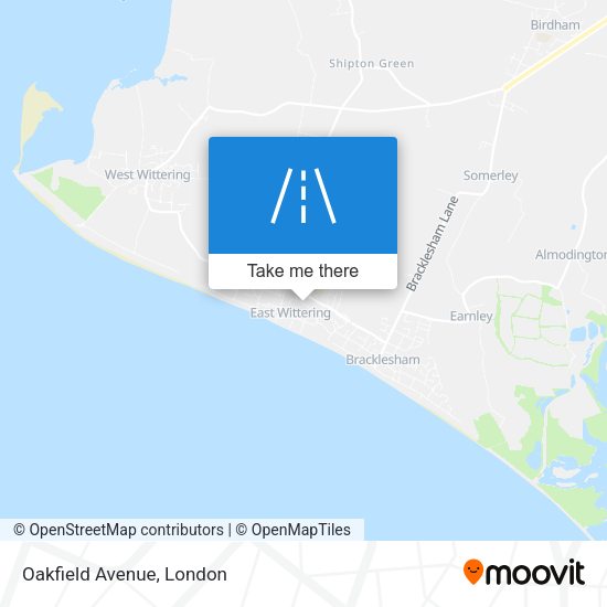 Oakfield Avenue map