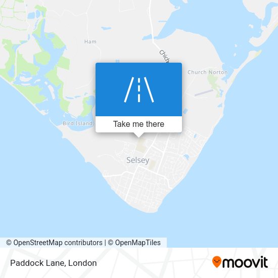 Paddock Lane map