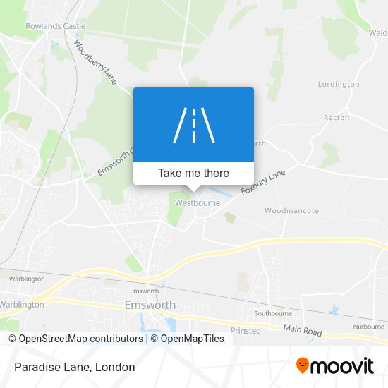 Paradise Lane map