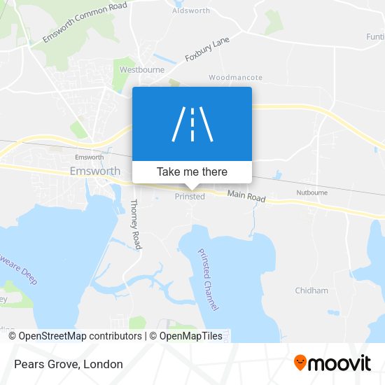 Pears Grove map