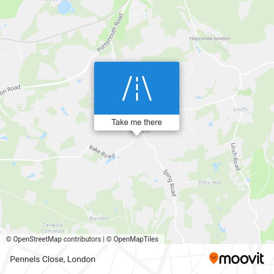 Pennels Close map