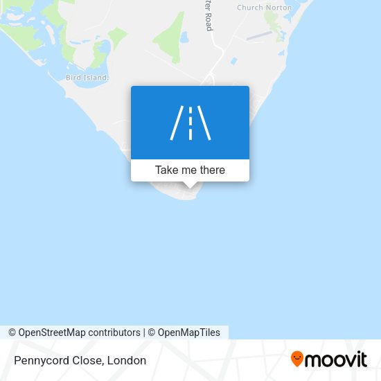 Pennycord Close map