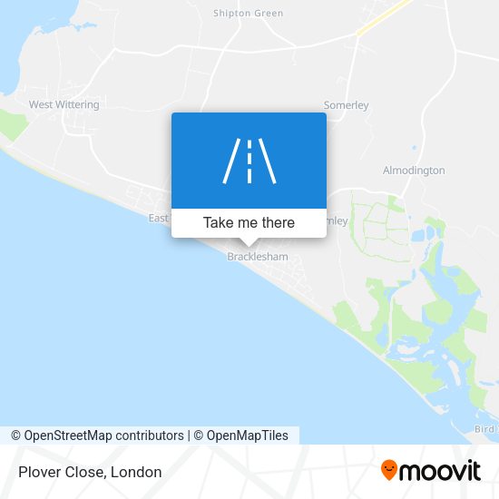 Plover Close map