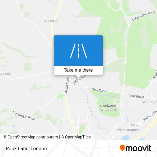 Pook Lane map