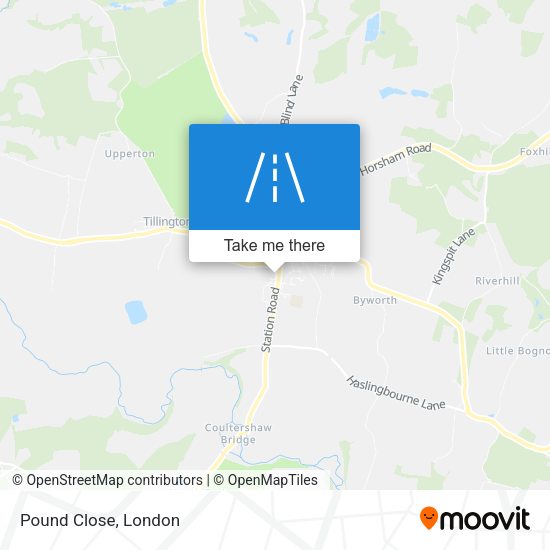 Pound Close map