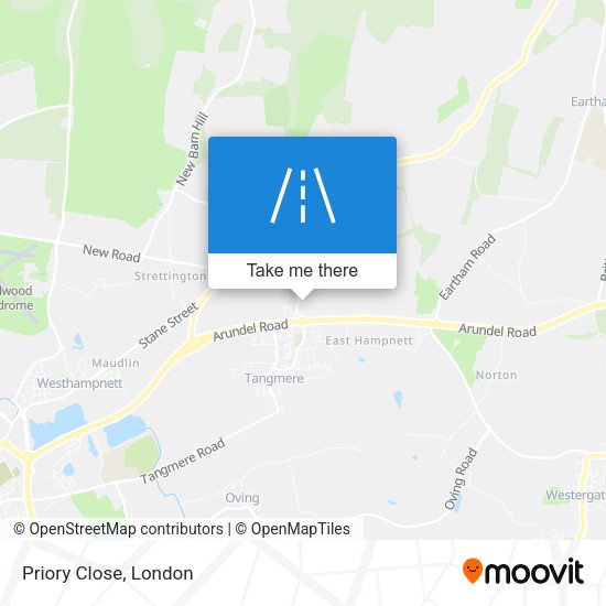 Priory Close map