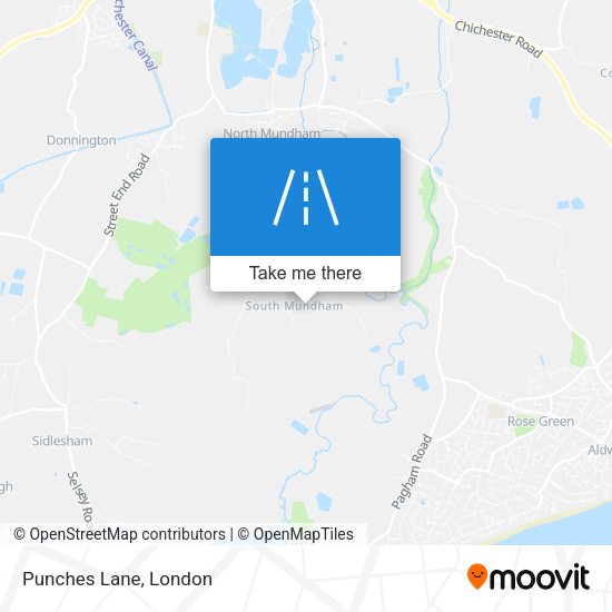 Punches Lane map