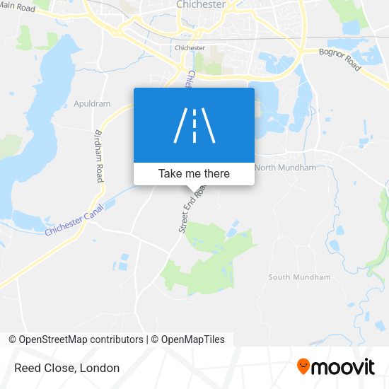 Reed Close map