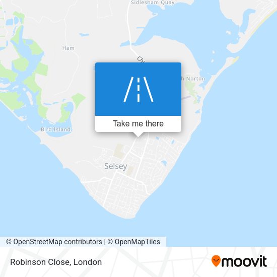 Robinson Close map