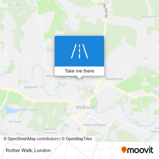Rother Walk map