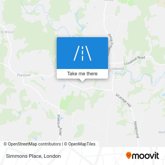 Simmons Place map