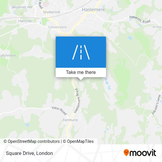 Square Drive map