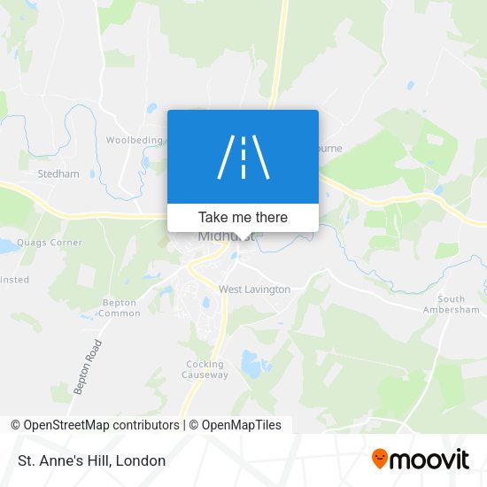 St. Anne's Hill map