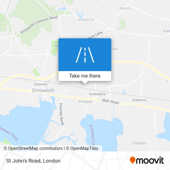 St John's Road map