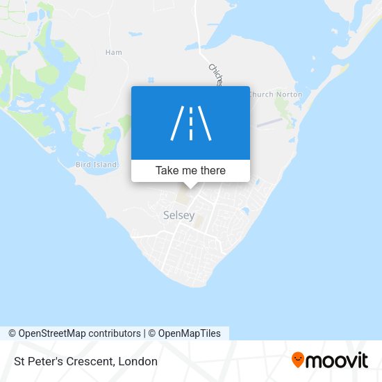 St Peter's Crescent map