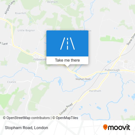 Stopham Road map