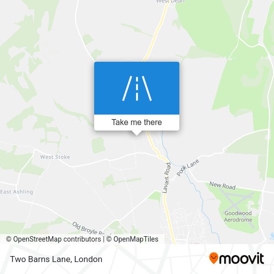 Two Barns Lane map