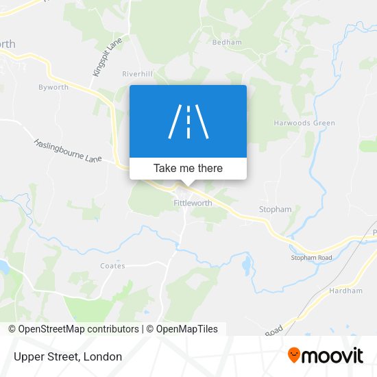 Upper Street map