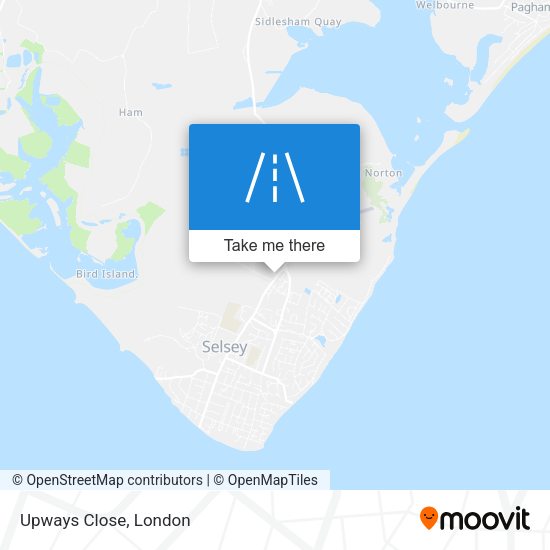 Upways Close map