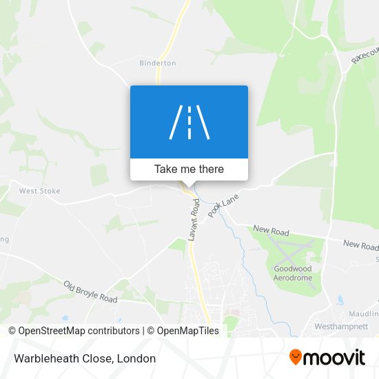 Warbleheath Close map