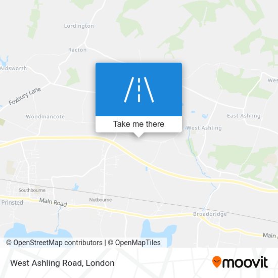 West Ashling Road map