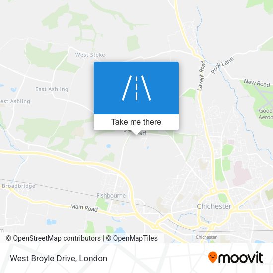 West Broyle Drive map