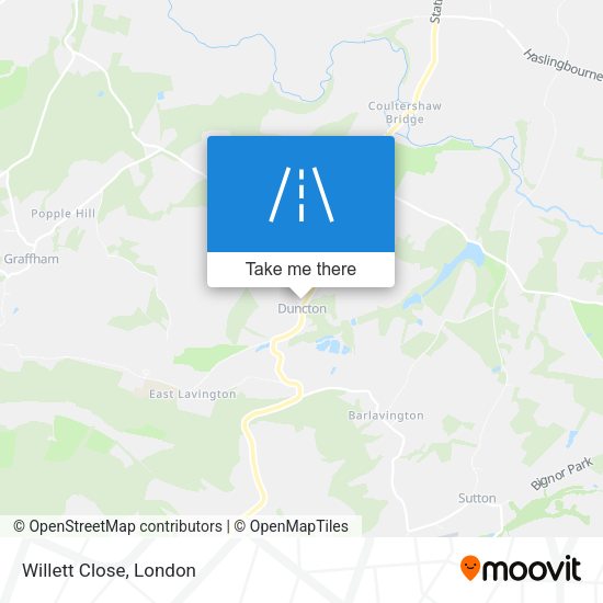 Willett Close map