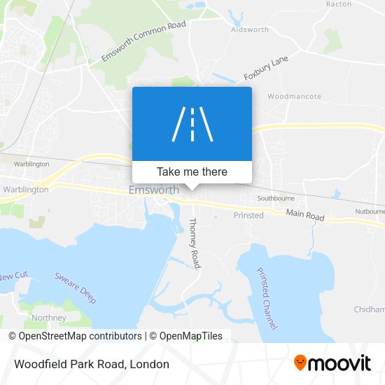 Woodfield Park Road map