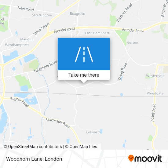Woodhorn Lane map