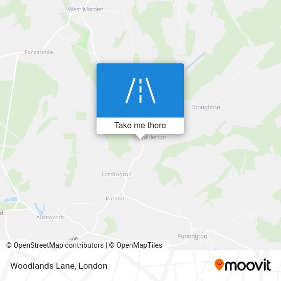 Woodlands Lane map