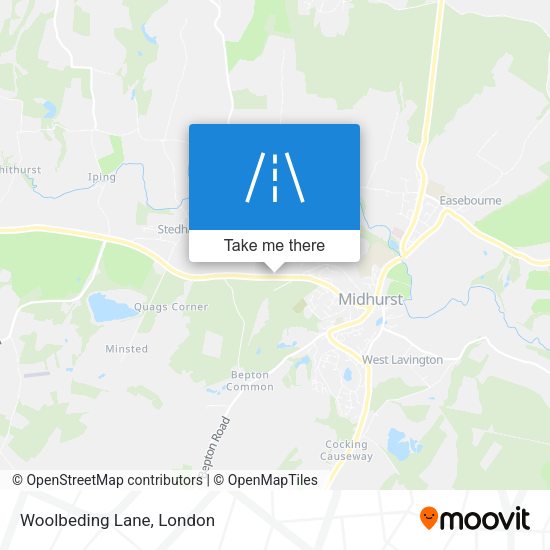 Woolbeding Lane map