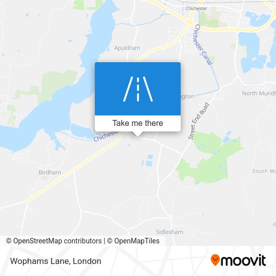 Wophams Lane map