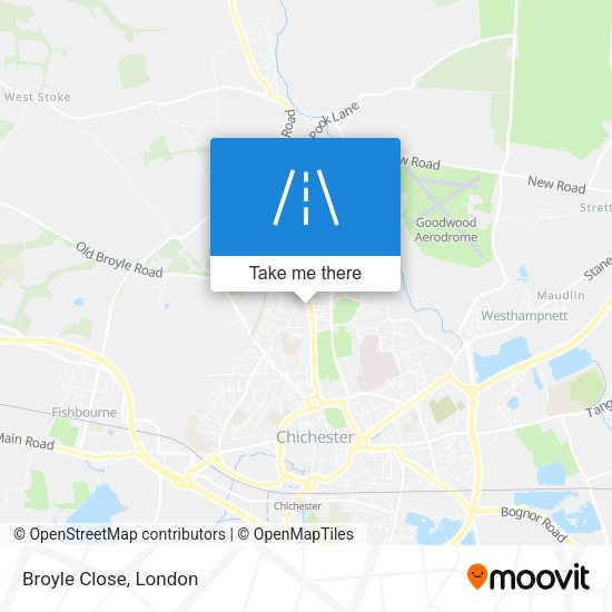 Broyle Close map