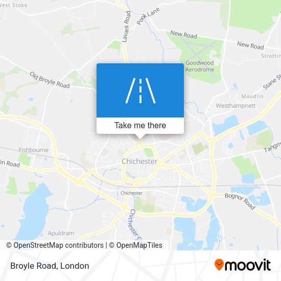 Broyle Road map